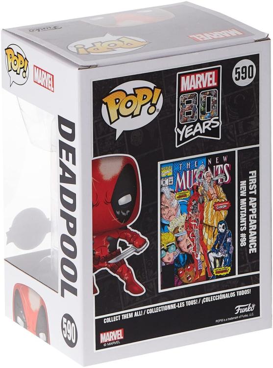 Funko Pop ! Marvel Deadpool 80Th - (546) Deadpool Figure 9Cm Classic Bobble