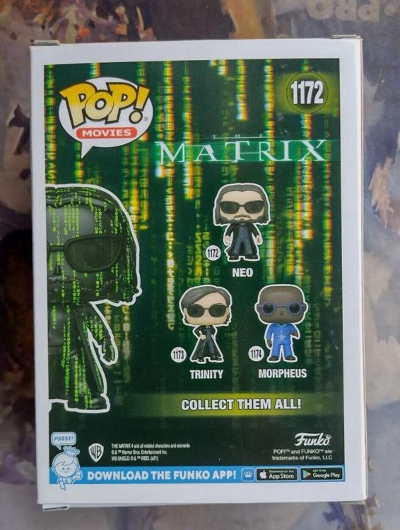 Funko Pop ! Movies Matrix - (1172) Neo Figure G.I.T.D. Special Edition Vinyl Exm