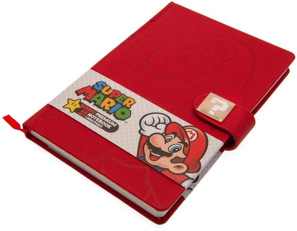 Pyramid Super Mario Bros Notebook A5 Premium Borgogna Quaderno Copertina Rigida