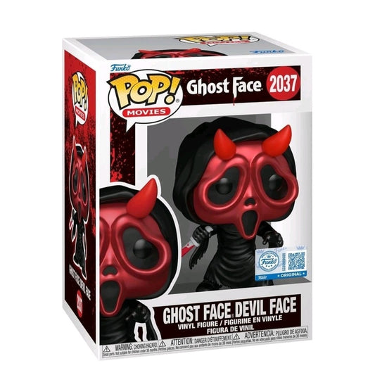 Funko Pop! Movies Scream - (2037) Ghost Face Devil Mask Special Figure 9cm - W/ Blood Knight