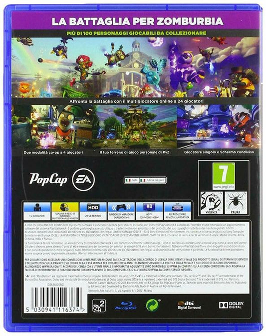 Plants Vs Zombie Garden Warfare 2 Ps4 Gioco Italiano Videogioco Playstation 4