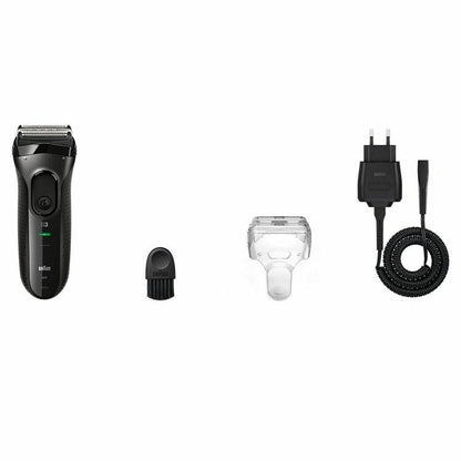 BRAUN RASOIO ELETTRICO SR3 PROSKIN 3000S RICARICABILE DISPLAY LED REGOLA BARBA