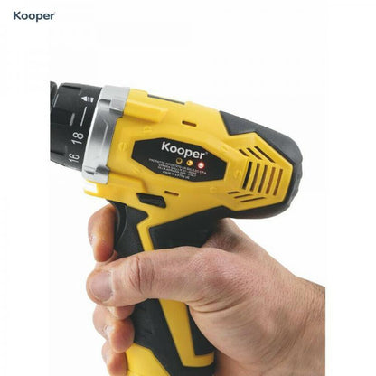 Kooper Trapano Avvitatore 12V A Batteria Con Mandrino Aut Ricaricabile Reverse