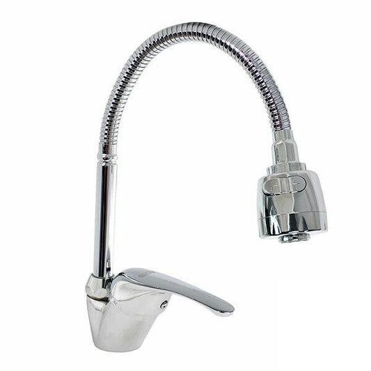 Rubinetto Canna Alta Flessibile Miscelatore Lavello Cucina Doccetta Bari 52934