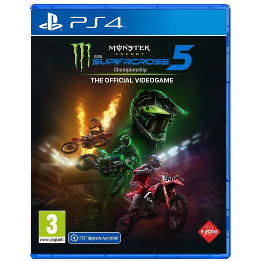 MONSTER ENERGY SUPERCROSS 5 PS4 VIDEOGIOCO ITALIANO EU PLAYSTATION 4 NUOVO PS5