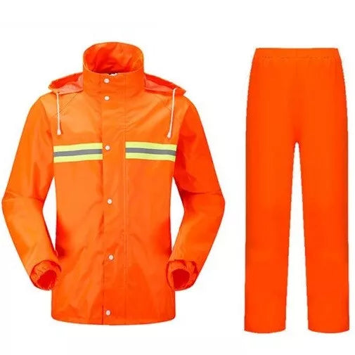 Tuta Completo Antipioggia Giacca Pantalone Impermeabile Pioggia Per Moto Scooter (Copia)