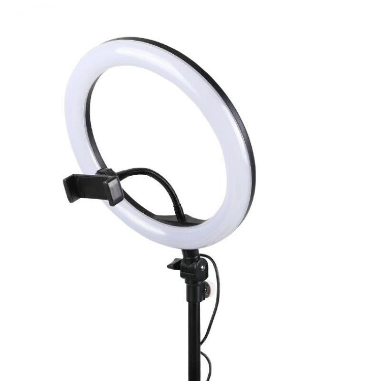 Treppiedi Anello Luminoso Video Luce Led Fotografia Cellulare Selfie Trucco 30Cm