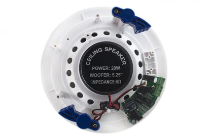 COPPIA CASSE ALTOPARLANTI DIFFUSORE AUDIO BLUETOOTH SOFFITTO INCASSO 2x20W - 40W