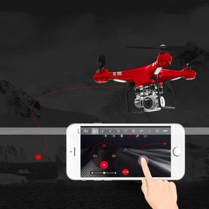 Drone Wifi Quadricottero Radiocomandato Con Video Camera Hd Foto Led Lcd 2.4Ghz