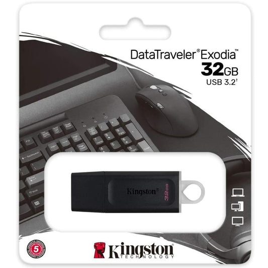 Kingston Pendrive 32Gb Dtx/32Gb 3.2 Gen1 Chiavetta Usb Memoria Pc Pennetta Hdd