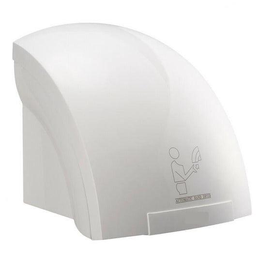 Asciugamani Elettrico Automatico Aria Calda Fotocellula a Muro Parete Hotel 2000w