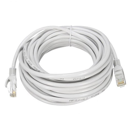 CAVO ETHERNET DI RETE LAN INTERNET RJ45 CAT5 30 METRI MODEM ROUTER FILO COMPUTER