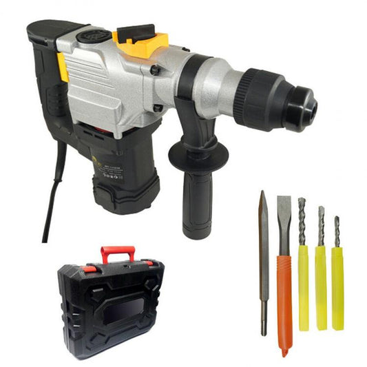 Trapano Scalpellatore Martello Demolitore 1350W 28Mm Tassellatore + 5 Accessori