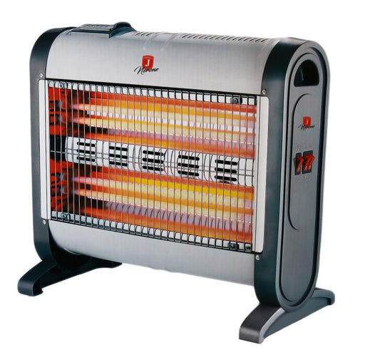 Stufa Al Quarzo Alogena 4 Elementi 1600W Casa Ufficio + Ventola E Umidificatore
