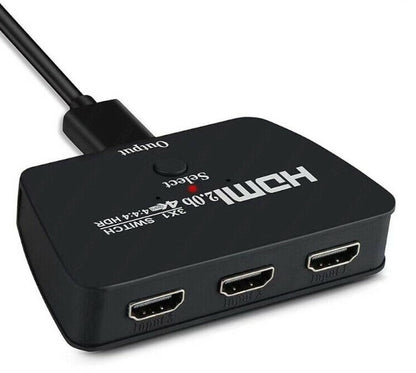 Switch Hdmi Ultra Hd 4K Uhd 3 Ingressi 1 Uscita Commutatore Tv Monitor Ps4 Xbox