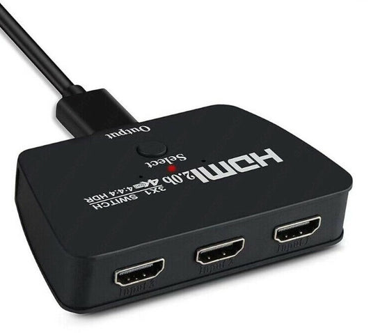 Switch Hdmi Ultra Hd 4K Uhd 3 Ingressi 1 Uscita Commutatore Tv Monitor Ps4 Xbox