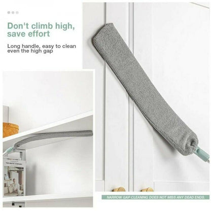 CATTURA POLVERE SPOLVERINO SOTTILE SCOPA MANICO TELESCOPICO PANNO MOP PIEGHEVOLE