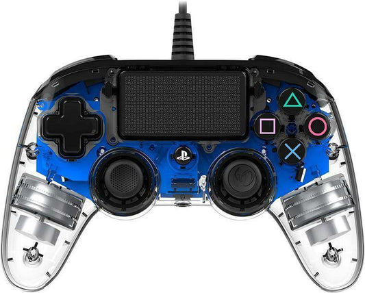 CONTROLLER NACON WIRED PS4 LUMINOSO COMPACT LIGHT EDITION LED BLUE PAD NUOVO