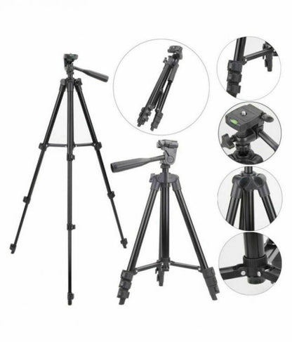 CAVALLETTO TREPPIEDI SMARTPHONE TRIPODE FOTOCAMERA VIDEOCAMERA ALLUMINIO + BORSA