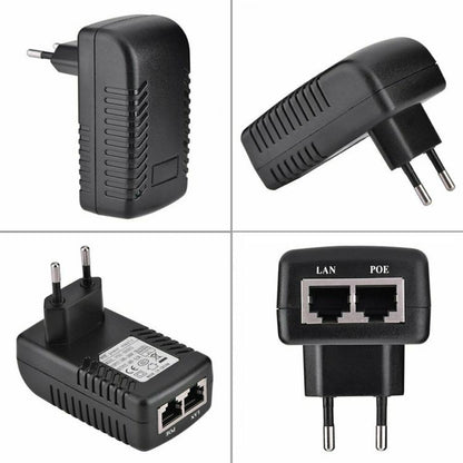 ALIMENTATORE POE 48V 1a ETHERNET ADATTATORE LAN PER PHONE IP TELECAMERA ANTENNE