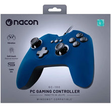 Nacon Pc Controller Gaming Gc-100 Blu Windows Pad 6 Pulsanti Computer