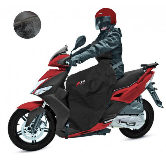 Xone Coprigambe Felpato Impermeabile Parannanza Universale Termico Moto Scooter