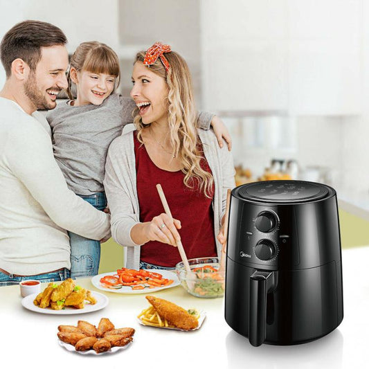 Midea Friggitrice Ad Aria Senza Olio Airfryer Tn35A2 6000 Series 3.5L 1450W Nero