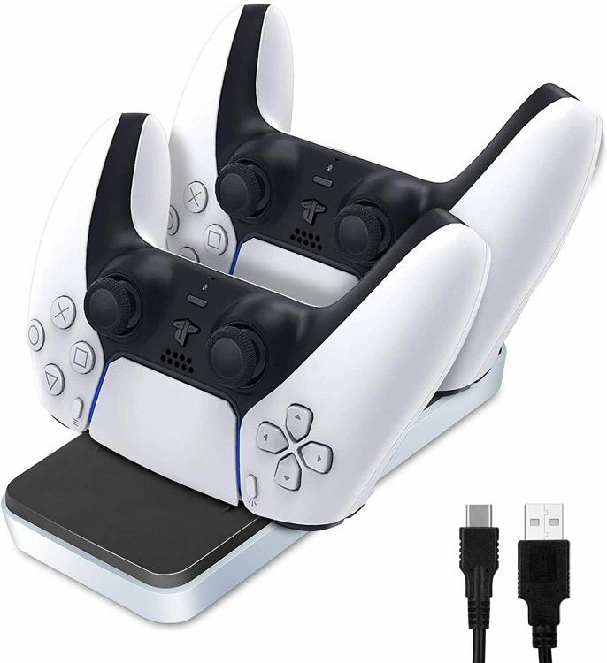 BASE DI RICARICA DOCKSTATION CAVO TYPE-C CARICA BATTERIE CONTROLLER JOYSTICK PS5