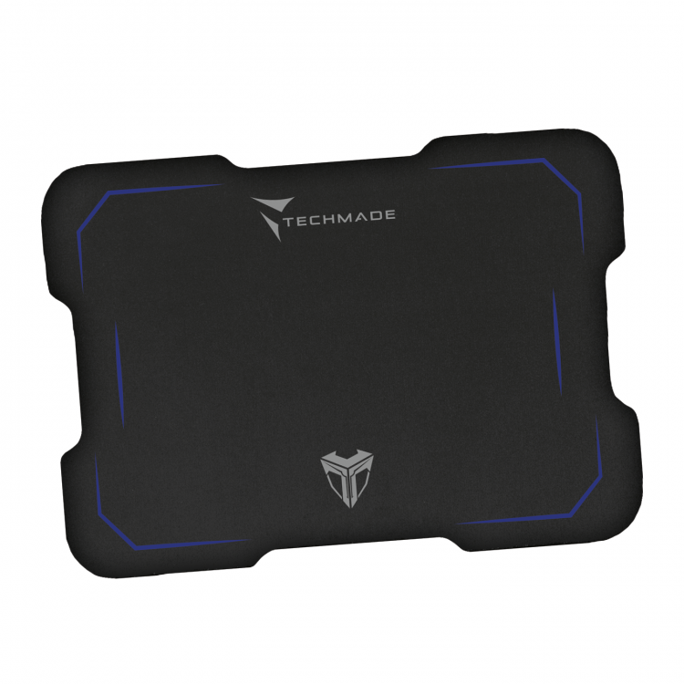 Techmade Kit Mouse Usb + Tappetino Gaming Blu Led Desktop Mousepad Pc Notebook