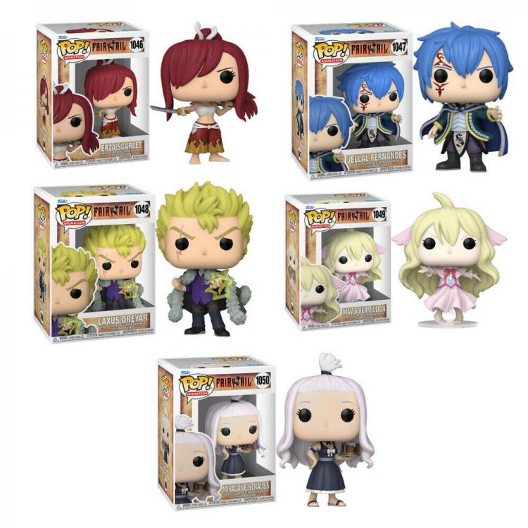 Funko Pop Fairy Tail Wave Completa 5 Figure Erza -Jellal -Laxus -Mavis -Mirajane