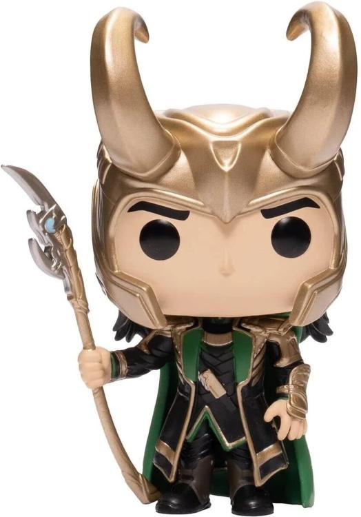 Funko Pop ! Marvel Avengers - Loki W/ Helmet Scepter (985) Special Glow Figure