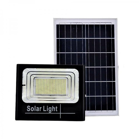 Faro Faretto A Led 60W Smd Con Pannello Solare Sensore Crepuscolare Telecomando