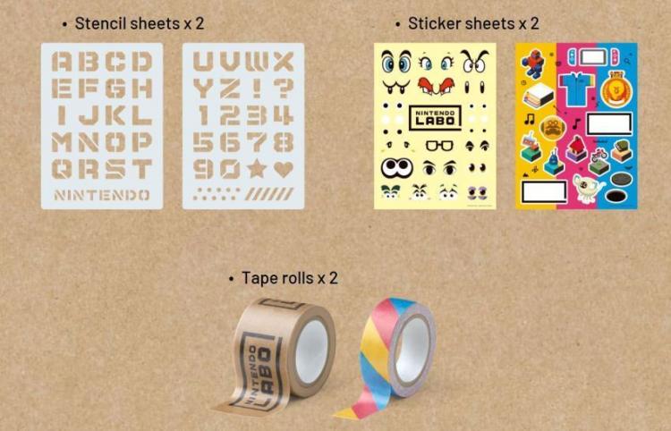 Nintendo Switch Labo Set Personalizzazione - Customization Kit Nuovo Accessori