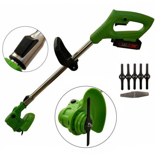 DECESPUGLIATORE ELETTRICO A BATTERIA 24V TAGLIAERBA TAGLIABORDI TAGLIA SIEPI 901