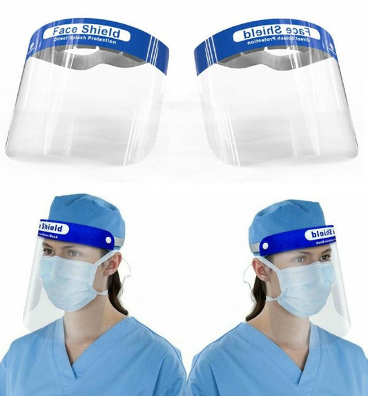2pz - VISIERA PROTETTIVA TRASPARENTE INTEGRALE VISO PROTEZIONE PARASCHIZZI TESTA