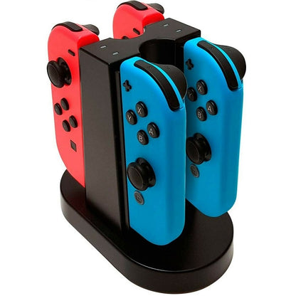 BIG BEN QUAD CHARGER 4 JOY-CON STAZIONE DI RICARICA CONTROLLER NINTENDO SWITCH