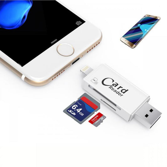 CHIAVETTA PENDRIVE 3in1 IPHONE/ANDROID MICRO USB SD PC FLASH DRIVE LETTORE OTG