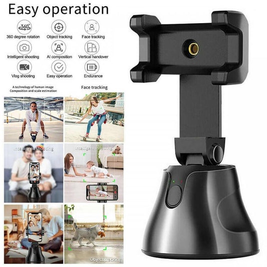 Supporto Smartphone 360° Rilevamento Movimento Video Selfie  Bluetooth Trepiede