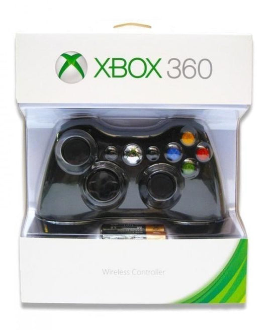 CONTROLLER WIRELESS XBOX 360 NERO MICROSOFT ORIGINALE PAD JOYSTICK SENZA FILO