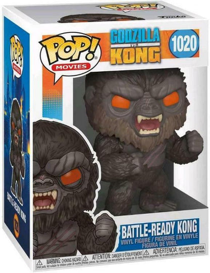 Funko Pop ! Movies Godzilla Vs Kong - (1020) Battle-Ready Kong Vinyl Figure 9Cm