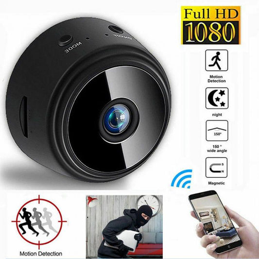 Mini Telecamera Spia Microcamera Ip Wifi Nascosta Infrarossi Calamita A Batteria