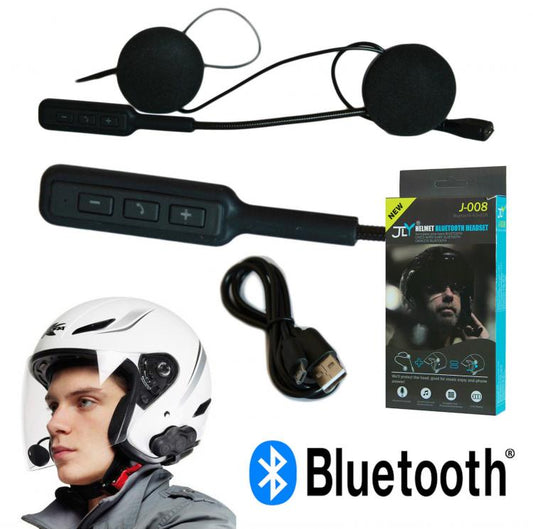 Interfono Microfono Auricolare Bluetooth Impermeabile Per Casco Moto Scooter
