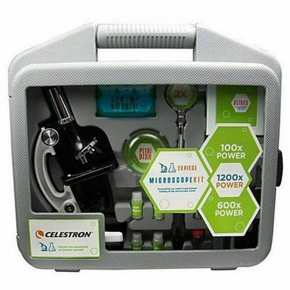 CELESTRON MICROSCOPIO BIOLOGICO KIT  VALIGETTA 28 PEZZI REGOLABILE LED | CM44120