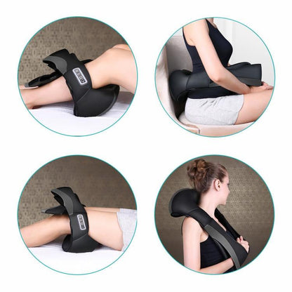 Massaggiatore Cervicale Collo Schiena Spalle Gambe Braccio Shiatsu Riscaldante