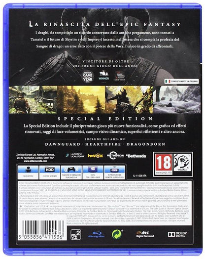 The Elder Scrolls V Skyrim Special Edition Ps4 Gioco Italiano Playstation 4 Ita