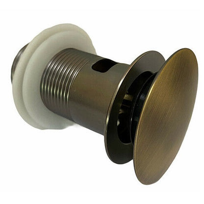 Piletta Di Scarico Click Clack 1/4 Lavandino Lavabo Bidet Tappo Pressione Bronzo