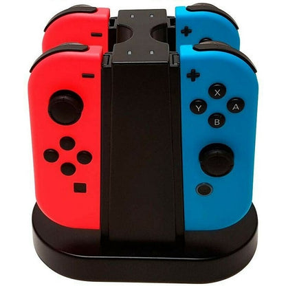 BIG BEN QUAD CHARGER 4 JOY-CON STAZIONE DI RICARICA CONTROLLER NINTENDO SWITCH