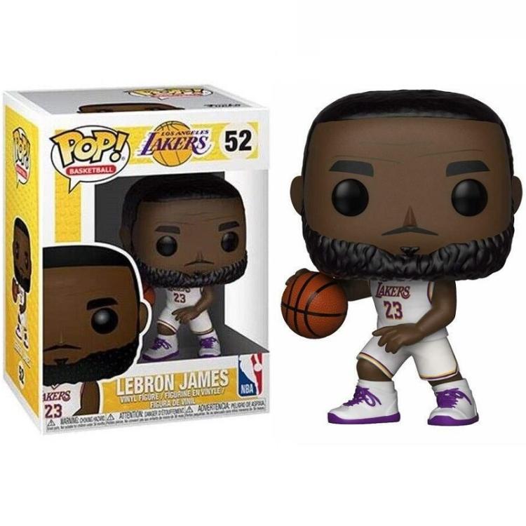 Funko Pop ! Nba Los Angeles Lakers - (52) Lebron James White Jersey Away 9Cm