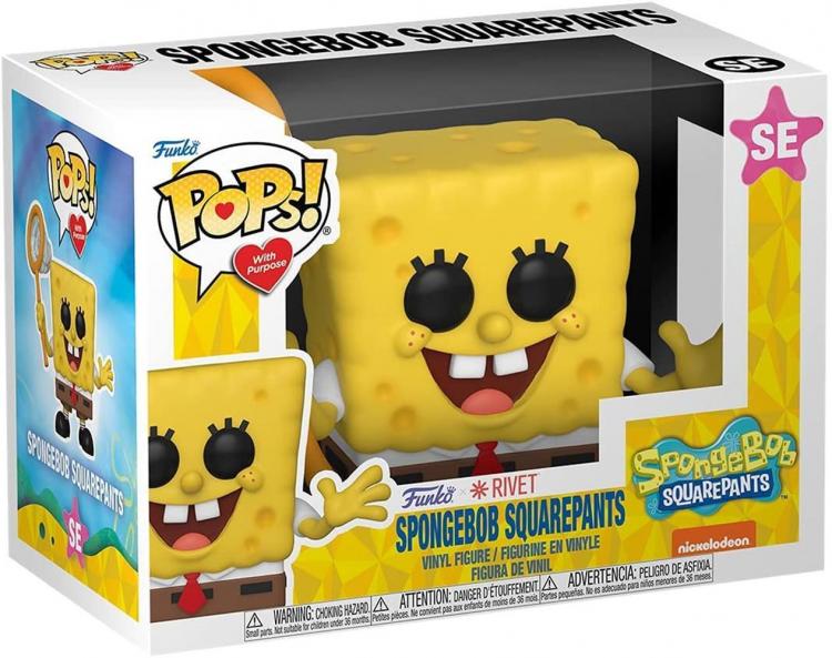 Funko Pop ! With Purpose Spongebob Squarepants (Se) Rivet Vinyl Figure Special