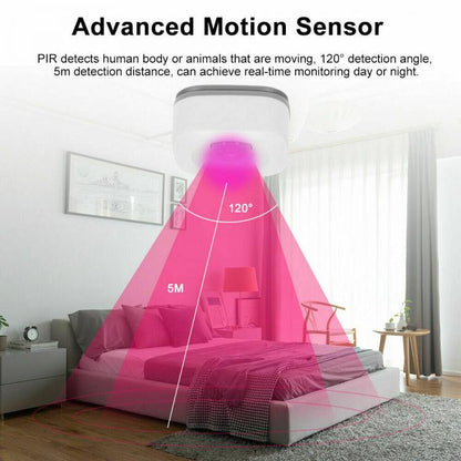 Sensore Pir Wifi Smart Motion Infrarosso Wireless Rilevatore Movimento Allarme